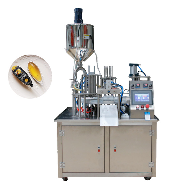 High Accuracy Automatic Rotary Double Head Plastic Honey Spoon Sealing Filling Machine