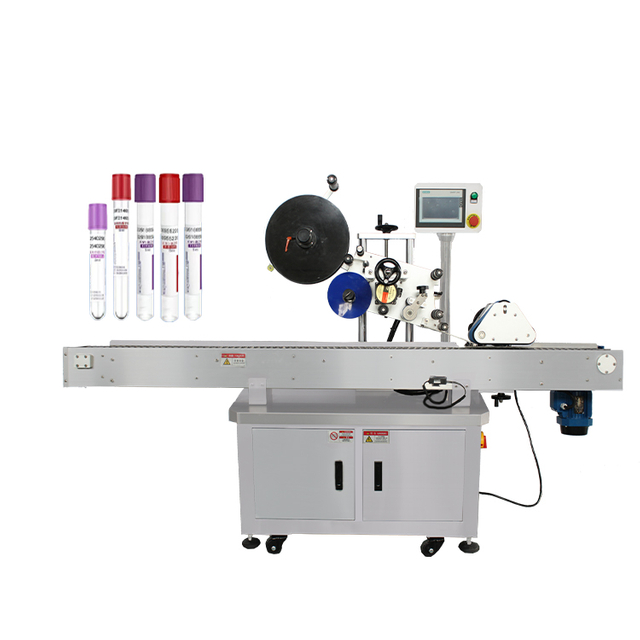 High Speed Automatic Sticker Small Cylinder Tube Round Vial Tabletop Horizontal Labeling Machine