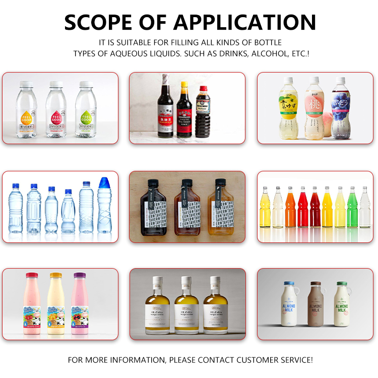 Application of liquid filling machine